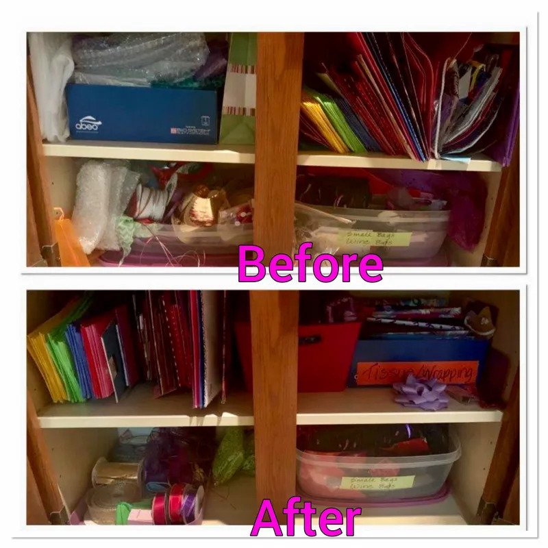 Before And After Reading Getting Your Life Together Organizer For Closet Declutter By Kim Kubsch