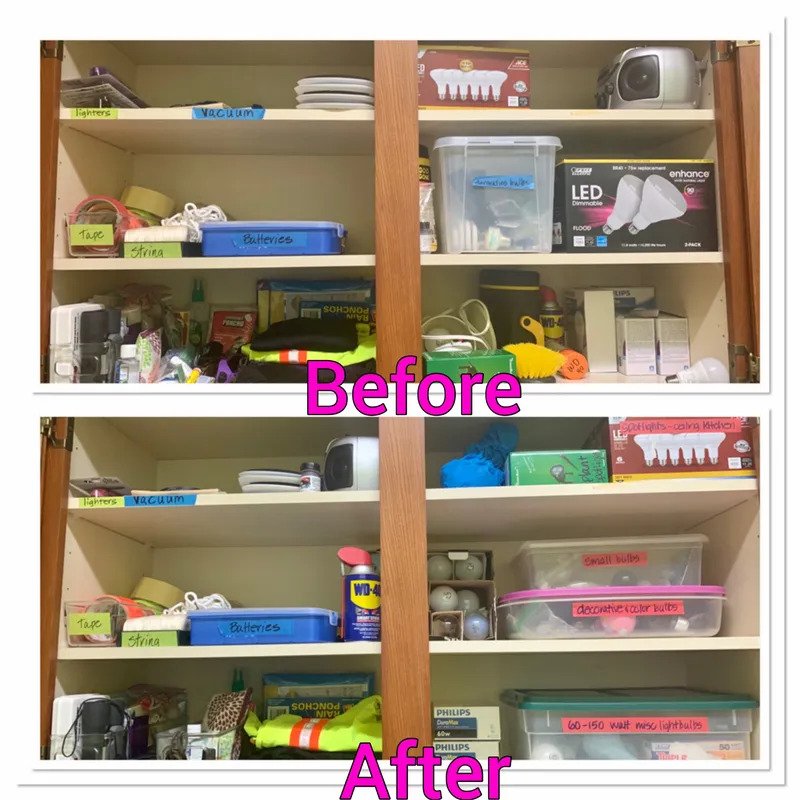 Before And After Reading Getting Your Life Together Organizer For Closet Storage Declutter By Kim Kubsch