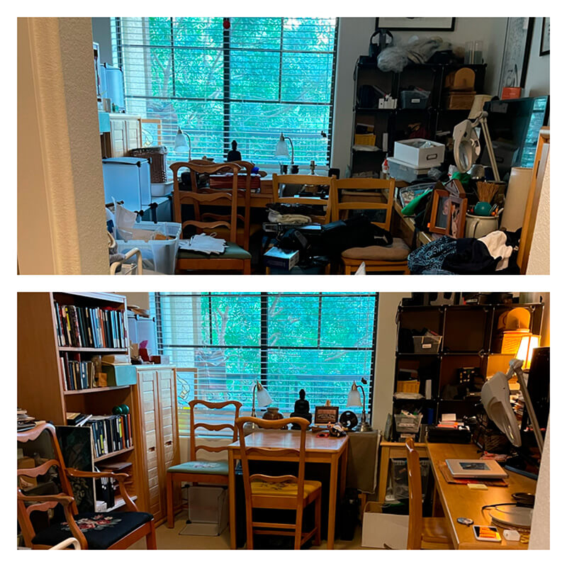 Office before and after
